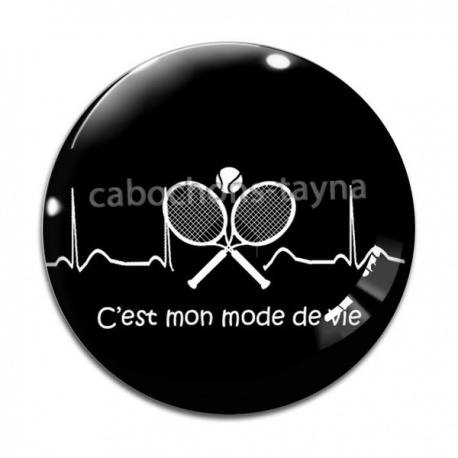 Cabochon Verre - c'est mon mode de vie