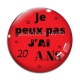 Cabochon Verre - je peux pas j'ai 20 ans