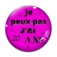 Cabochon Verre - je peux pas j'ai 20 ans