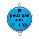 Connecteur Cabochon Argent - je peux pas j'ai 30 ans