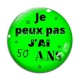Cabochon Verre - je peux pas j'ai 50 ans