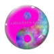 Cabochon Verre - yin yang
