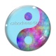 Cabochon Verre - yin yang