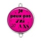 Connecteur Cabochon Argent - je peux pas j'ai 20 ans