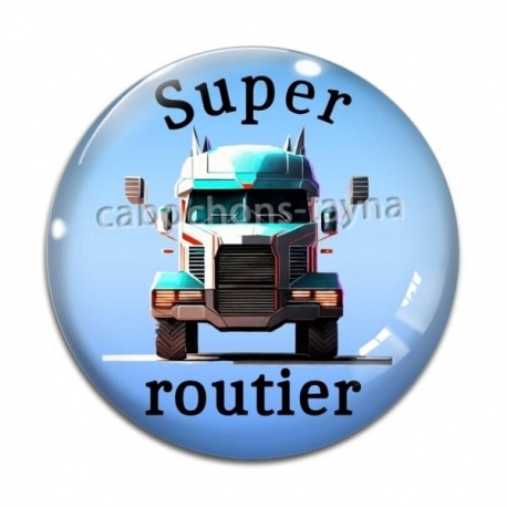 Cabochon Verre - super routier