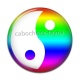 Cabochon Résine - yin yang