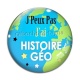 Cabochon Verre - j'peux pas j'ai histoire géo