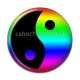 Cabochon Résine - yin yang