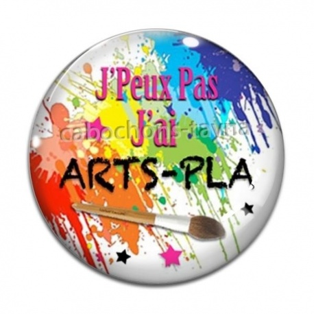 Cabochon Verre - j'peux pas j'ai arts-pla