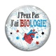 Cabochon Verre - j'peux pas j'ai biologie