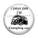 Cabochon Verre - j'peux pas j'ai camping car