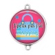 Connecteur Cabochon Argent - j'peux pas j'ai shopping