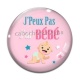 Cabochon Verre - j'peux pas j'ai bébé