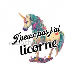 j'peux pas j'ai licorne