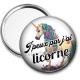 Miroir de poche - j'peux pas j'ai licorne
