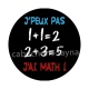 'peux pas j'ai math