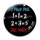 Cabochon Verre - 'peux pas j'ai math