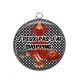 Pendentif Cabochon Argent - peux pas j'ai shopping