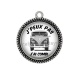 Pendentif Cabochon Argent - j'peux pas j'ai combi