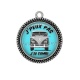 Pendentif Cabochon Argent - j'peux pas j'ai combi