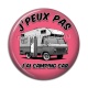 Cabochon Résine - j'peux pas j'ai camping car