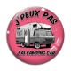 Cabochon Verre - j'peux pas j'ai camping car