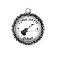 Pendentif Cabochon Argent - j'peux pas j'ai guitare