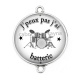 Connecteur Cabochon Argent - j'peux pas j'ai batterie