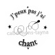 j'peux pas j'ai chant