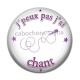 Cabochon Résine - j'peux pas j'ai chant