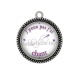 Pendentif Cabochon Argent - j'peux pas j'ai chant