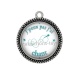 Pendentif Cabochon Argent - j'peux pas j'ai chant