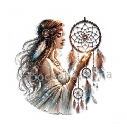 la femme et le dreamcatcher