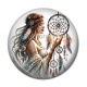 Cabochon Résine - la femme et le dreamcatcher