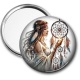 Miroir de poche - la femme et le dreamcatcher
