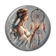 Cabochon Résine - la femme et le dreamcatcher