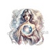 femme spirituel- cabochon verre ou résine, miroirs, porte clés
