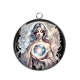 Pendentif Cabochon Argent - femme spirituel