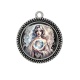 Pendentif Cabochon Argent - femme spirituel
