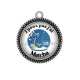 Pendentif Cabochon Argent - j'peux pas j'ai matcha