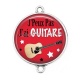 Connecteur Cabochon Argent - j'peux pas j'ai guitare