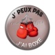 Cabochon Résine - j'peux pas j'ai boxe