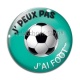 Cabochon Verre - j'peux pas j'ai foot