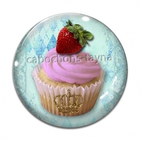 Cabochon Verre - gâteau