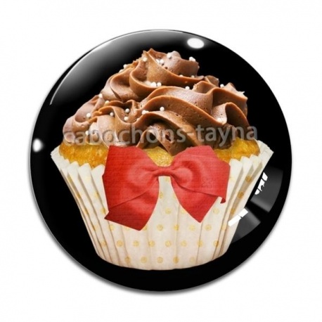 Cabochon Verre - gâteau