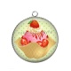Pendentif Cabochon Argent - glace