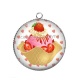 Pendentif Cabochon Argent - glace