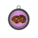 Pendentif Cabochon Argent - donut