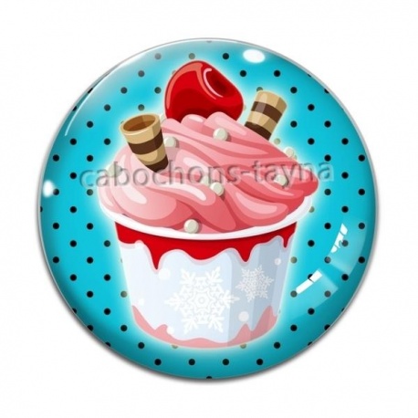 Cabochon Verre - glace
