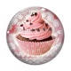 Cabochon Verre - cup cake